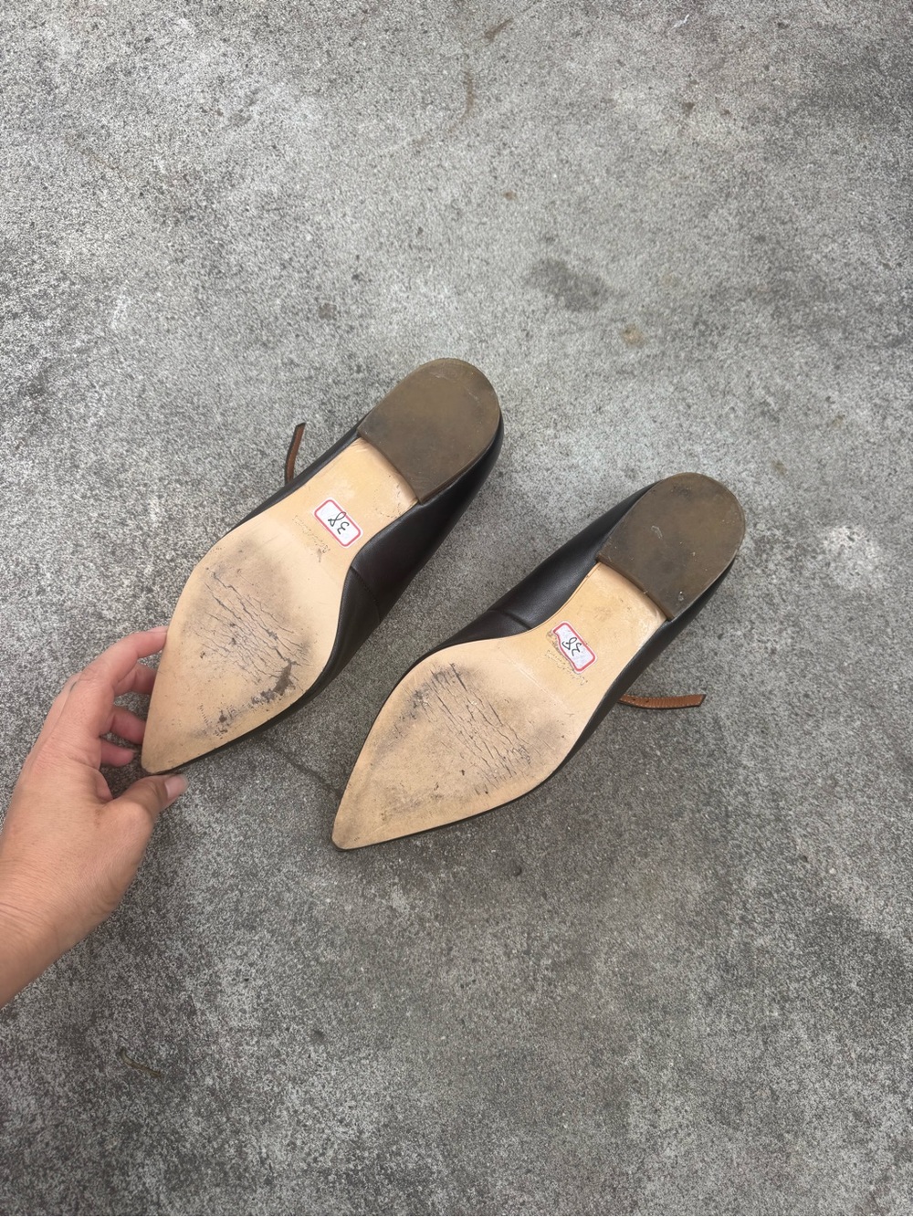 & Other Stories Black Pointed Mary Jane Flats - Picture 4 of 7